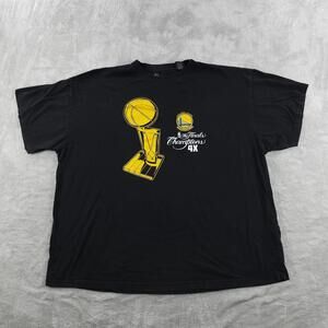 Golden State Warriors Shirt Mens 4Xl Big Black 2015 Champions Finals Majestic